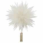 Weihnachtsbaumspitze Gant von House Doctor, weiß, Höhe 38 cm, Durchmesser 28 cm