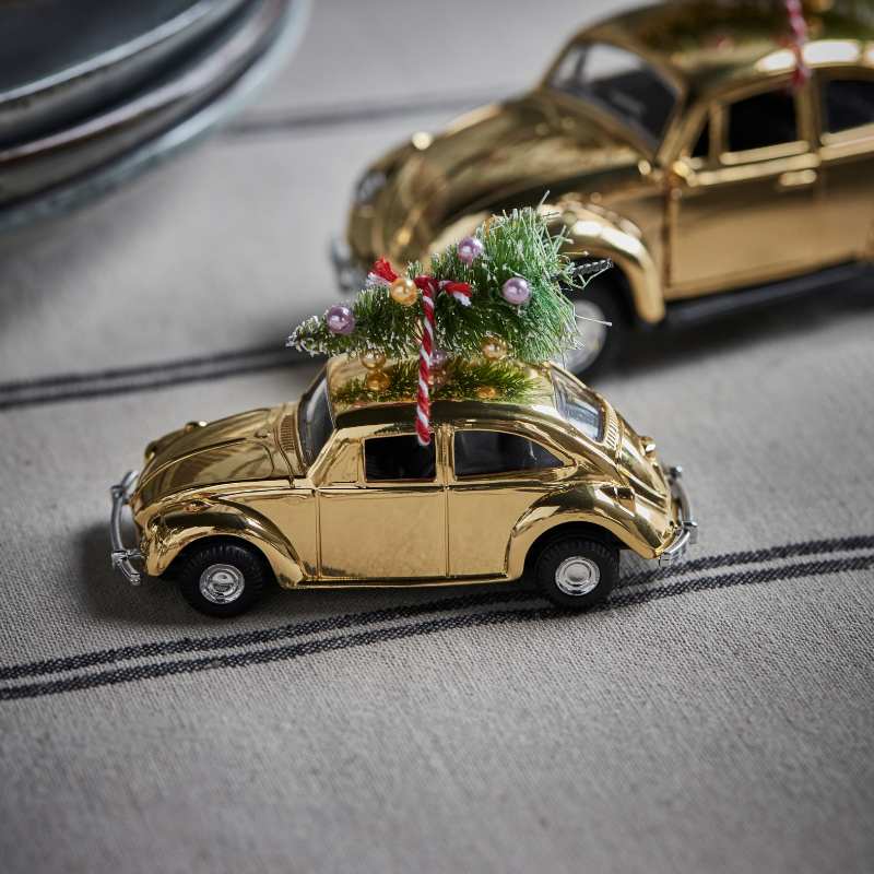 Xmas Car golden von House Doctor in zwei Größen