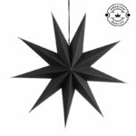 Papierstern 60 cm schwarz