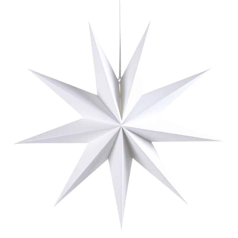Papierstern 60 cm weiß