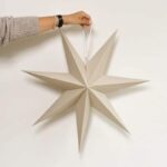 Papierstern beige 60 cm mit 7 Zacken von Huisjevansanne