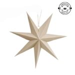 Papierstern 60 cm beige