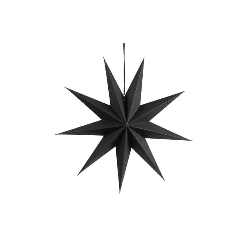 Papierstern 30 cm schwarz