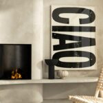 Poster CIAO beige von Huisjevansanne