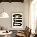 Poster CIAO beige von Huisjevansanne