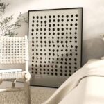 Poster DOTS beige von Huisjevansanne
