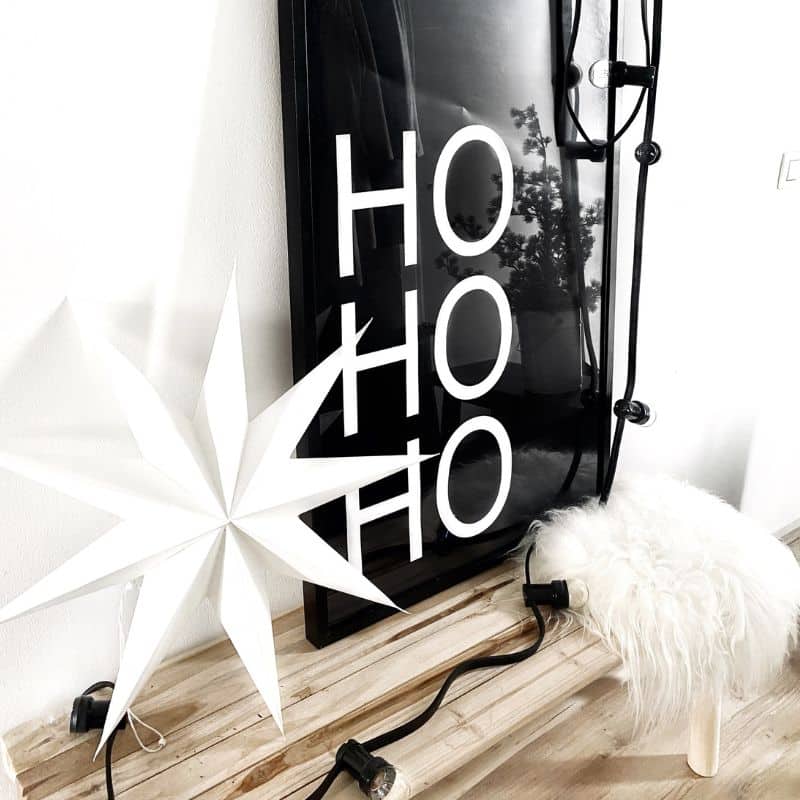 Poster Ho Ho Ho schwarz