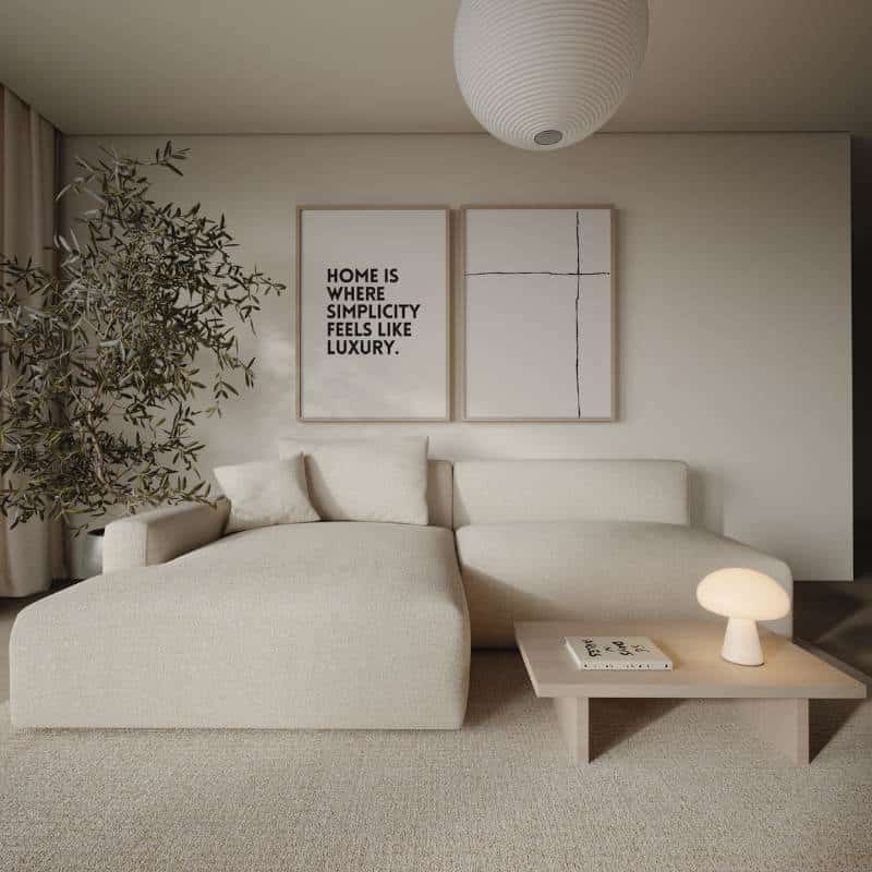 Poster beige mit schwarzem Text, Größe 70x50 cm