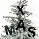 Wanddekoration XMAS Buchstaben schwarz