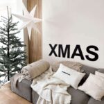Wanddekoration XMAS Buchstaben schwarz