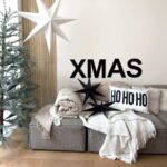 Wanddekoration XMAS Buchstaben schwarz
