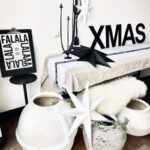 Wanddekoration XMAS Buchstaben schwarz