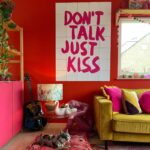 IXXI Wandbild "Don't talk just kiss" 80x100 cm