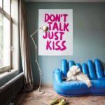 IXXI Wandbild "Don't talk just kiss" 80x100 cm