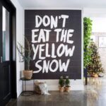 IXXI Wandbild "Don't eat the yellow snow" schwarz/weiß 80x100 cm