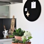 Memo Board aus Wollfilz in schwarz