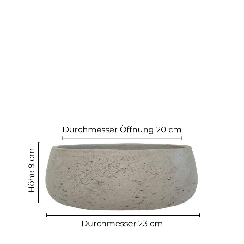 Pflanzschale Eileen S von Pottery Pots, hellgrau
