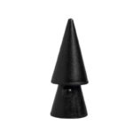 Weihnachtsmann aus Keramik von Santa Evert schwarz Storefactory