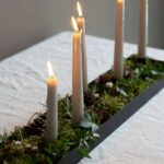 schwarzer Kerzenständer Sund aus Metall mit magnetischen Kerzenhalter von Storefactory
