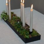 schwarzer Kerzenständer Sund aus Metall mit magnetischen Kerzenhalter von Storefactory