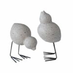 DKBK Swedish Bird aus Keramik in der schwarz, weiss und mole dot