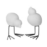 DKBK Swedish Bird aus Keramik in der schwarz, weiss und mole dot