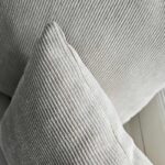 Kissen Cord sand handgefertigt mit Innenkissen