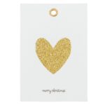 Geschenkanhänger Glitr von House Doctor, weiß/gold 12 Set
