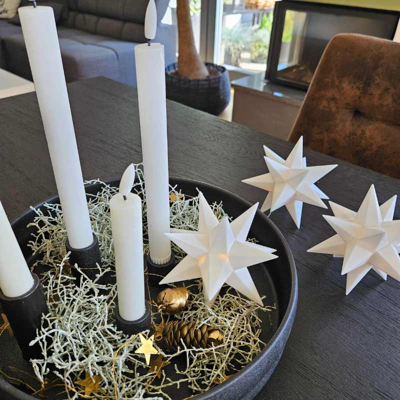Weiße LED Stabkerzen von House Doctor für Indoor, in zwei Größen
