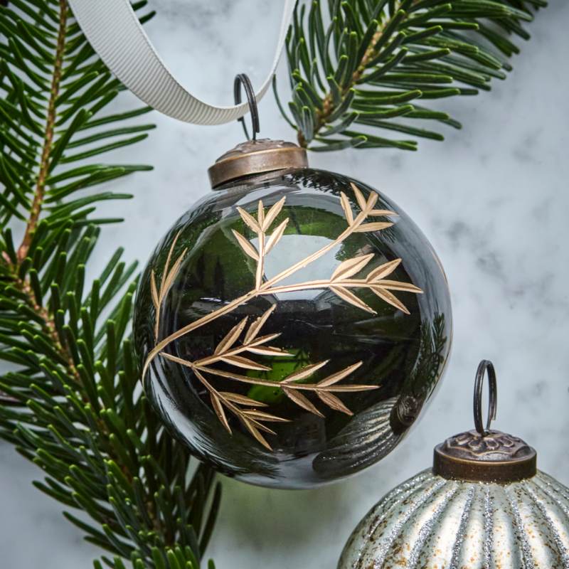 Weihnachtsanhänger Leaf 4er Set