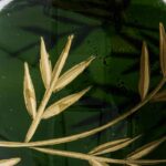 Weihnachtsanhänger Leaf von House Doctor, grün und gold im 4er Set