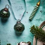 Weihnachtskugeln Roon von House Doctor, 4er Set grün