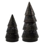 Weihnachtsbaum Silva braun von House Doctor, 2er Set, Eisen
