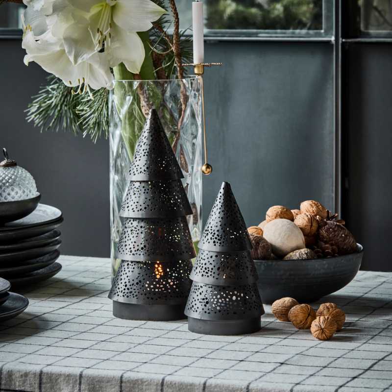 Weihnachtsbaum Silva braun von House Doctor, 2er Set, Eisen