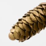 Weihnachtszapfen Cone von House Doctor, gold, 2er Set