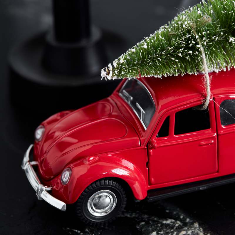 Xmas Car rot von House Doctor in zwei Größen