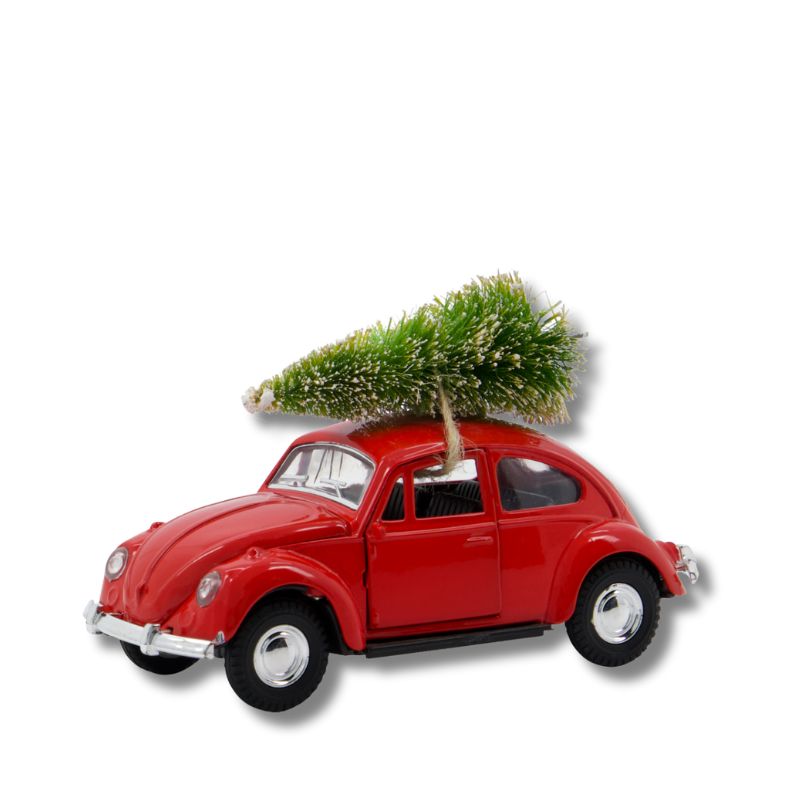 Xmas Car rot in 2 Größen