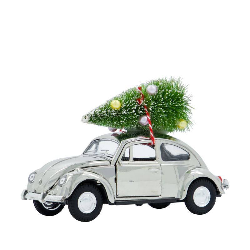 Xmas Car silber in 2 Größen