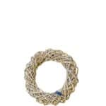 Rattan-Kranz in drei Größen, aus Kubu Grey Rattan, zum Aufhängen