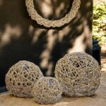 A2 Living Rattan Kugel in drei Größen aus Kubu Grey Rattan
