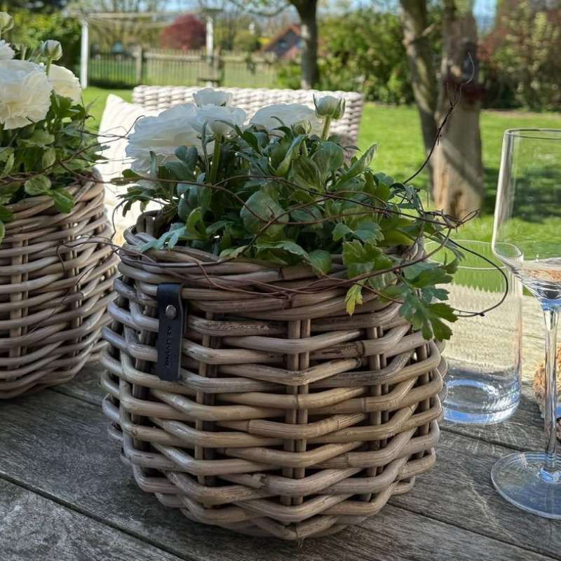 Rattan-Blumentopf KUBU “Pear”