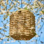 A2 Lilving Lampenschirm Cylinder aus Kubu Grey Rattan