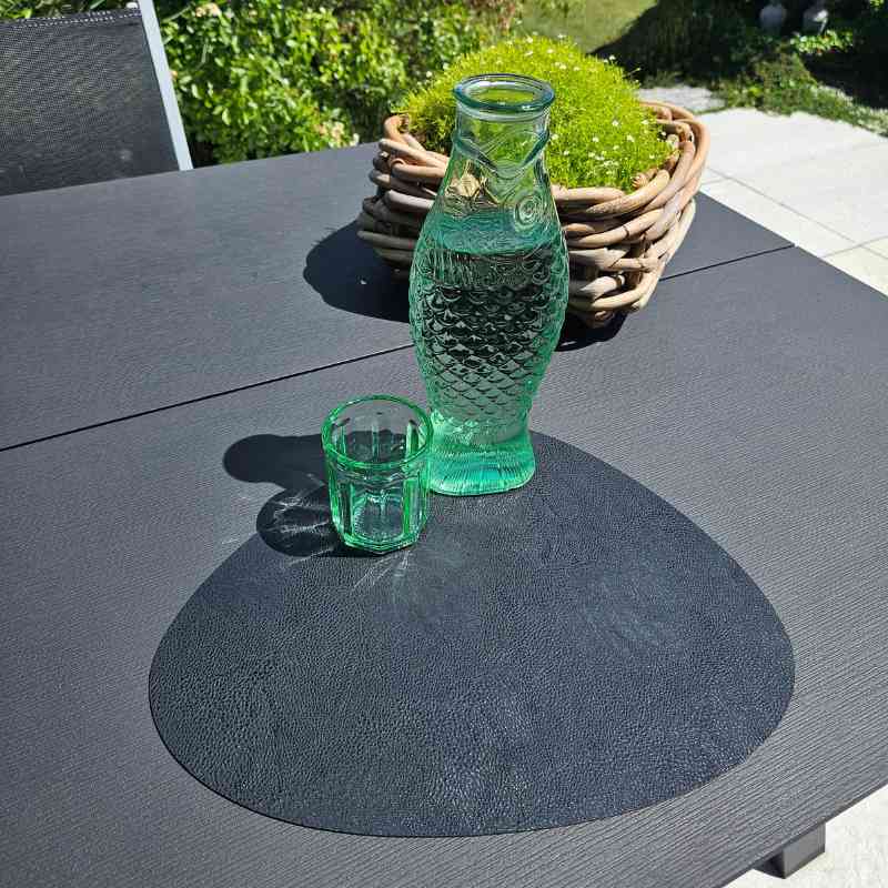 schwarzes Platzset, 2er Set