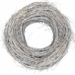 Rattan-Kranz weiß in zwei Größen
