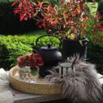 Rundes Tablett von House Doctor, Durchmesser 40 cm, Höhe 6 cm, Rattan