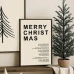 Poster "Merry Christmas" in 2 Größen