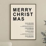Poster "Merry Christmas" in 2 Größen