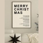 Poster "Merry Christmas" in 2 Größen