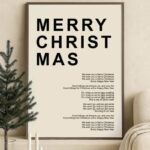 Poster "Merry Christmas" in 2 Größen