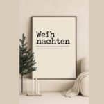 Poster "Weihnachten ist ein Gefühl" in 2 Größen